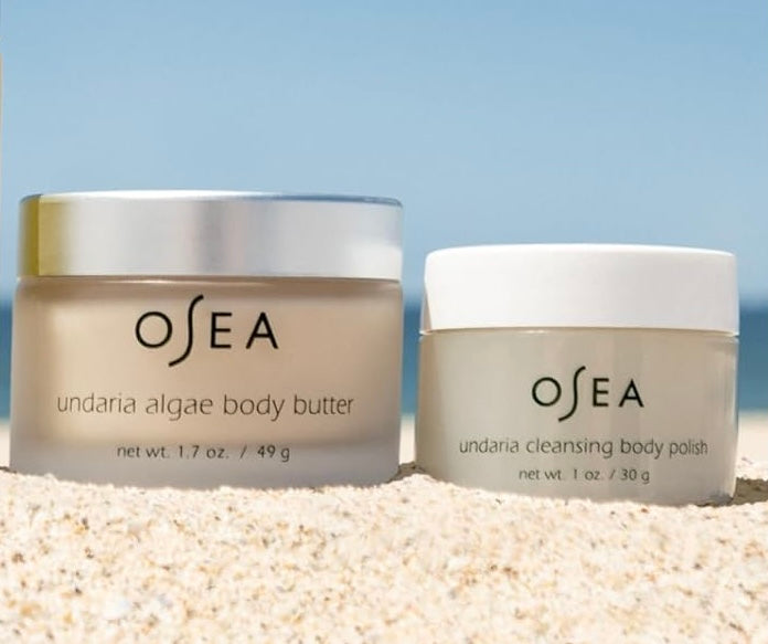 OSEA Undaria Algae Body Butter Travel Size & Cleansing Body Polish Bundle Set