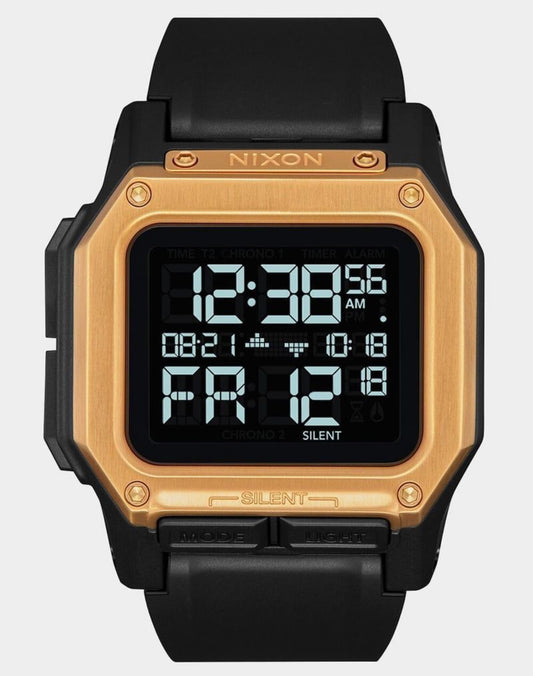 Nixon Regulus Black & Gold Watch Digital